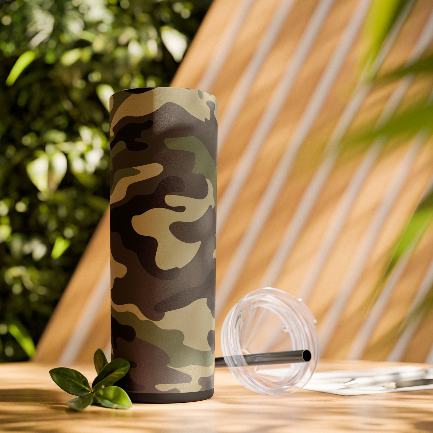 Camo Skinny Tumbler with Straw - 20oz Adventure Drinkware