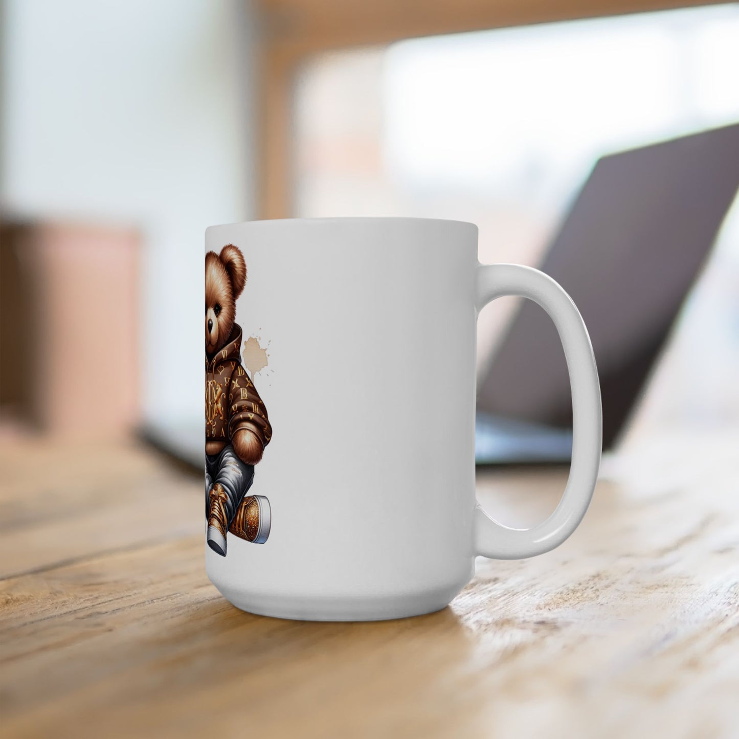 Chic Bear Fashion Ceramic Mug - 15oz