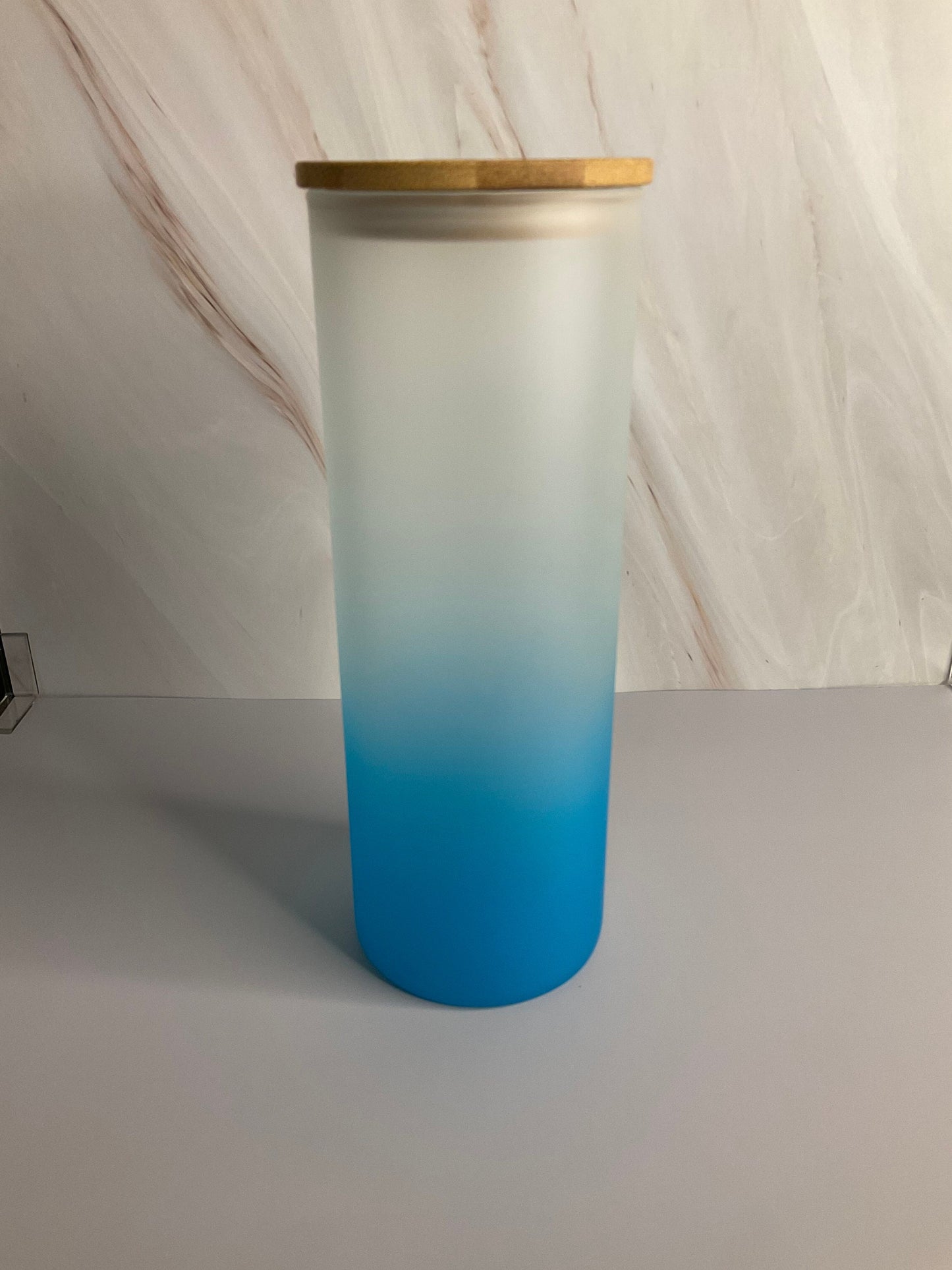 Inspirational Ombre Glass Tumbler: Be Stronger Than Your Excuses