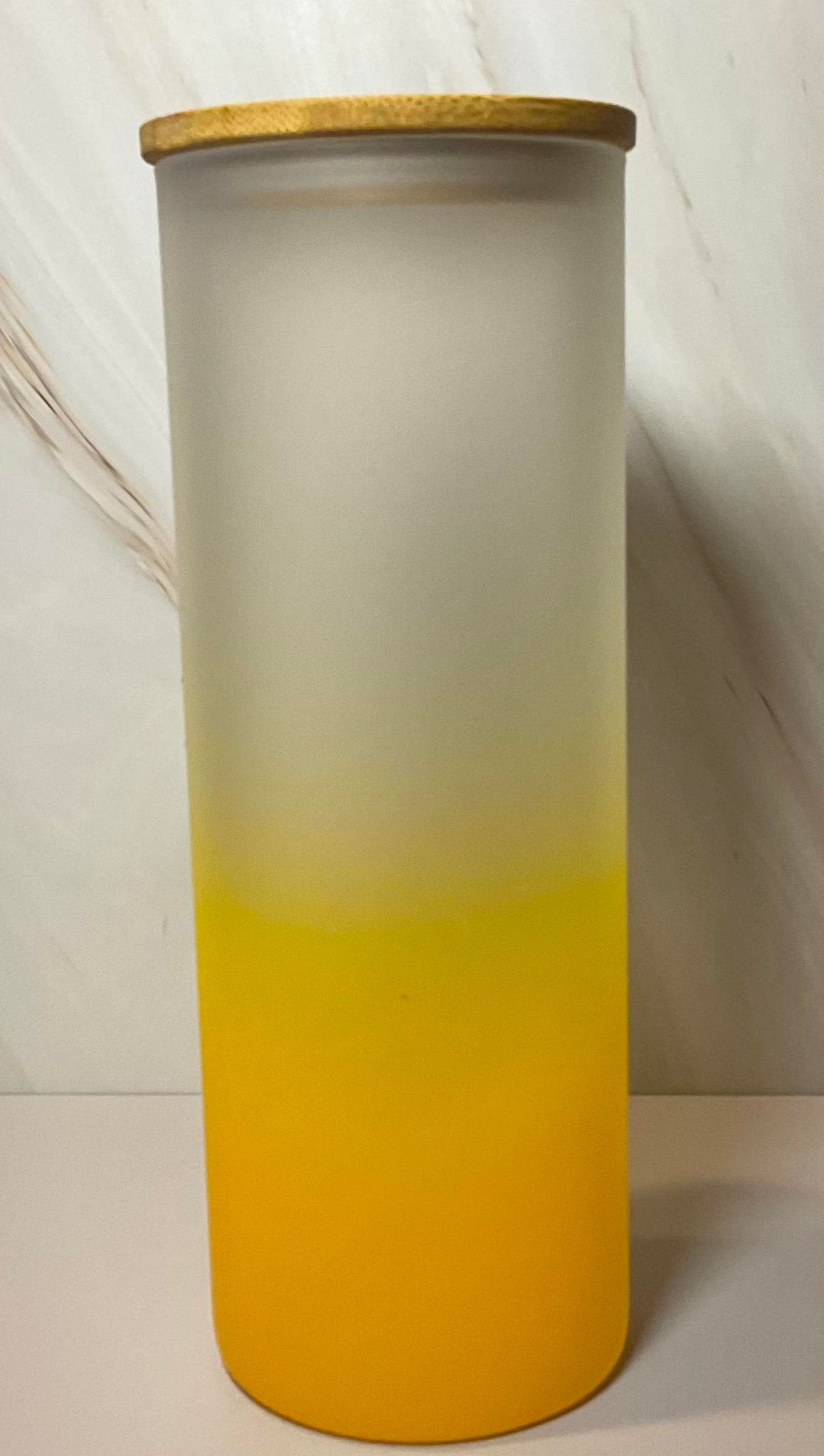 Inspirational Ombre Glass Tumbler: Be Stronger Than Your Excuses