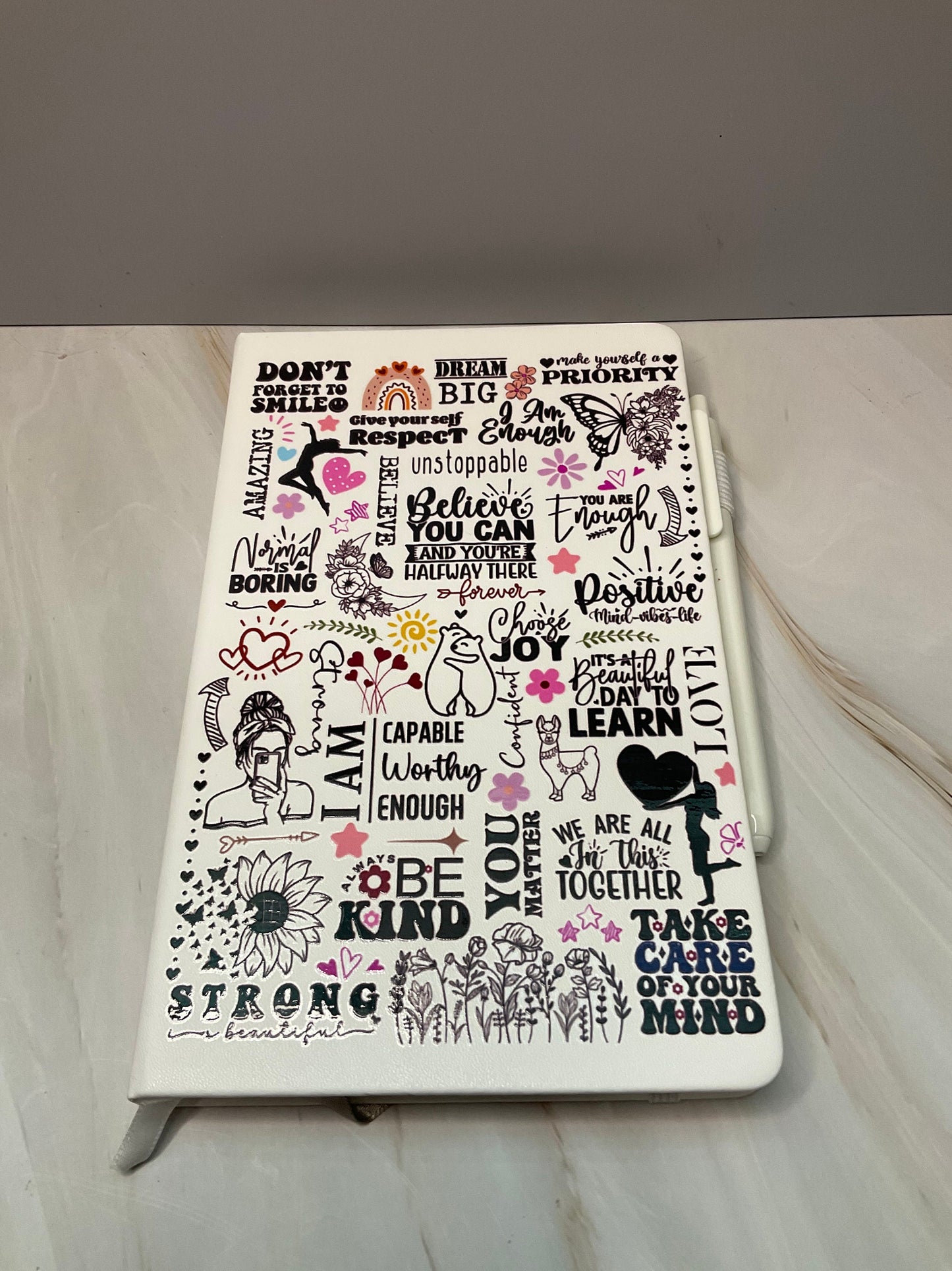 Affirmations Hard Cover Journal: Mindfulness, Positivity