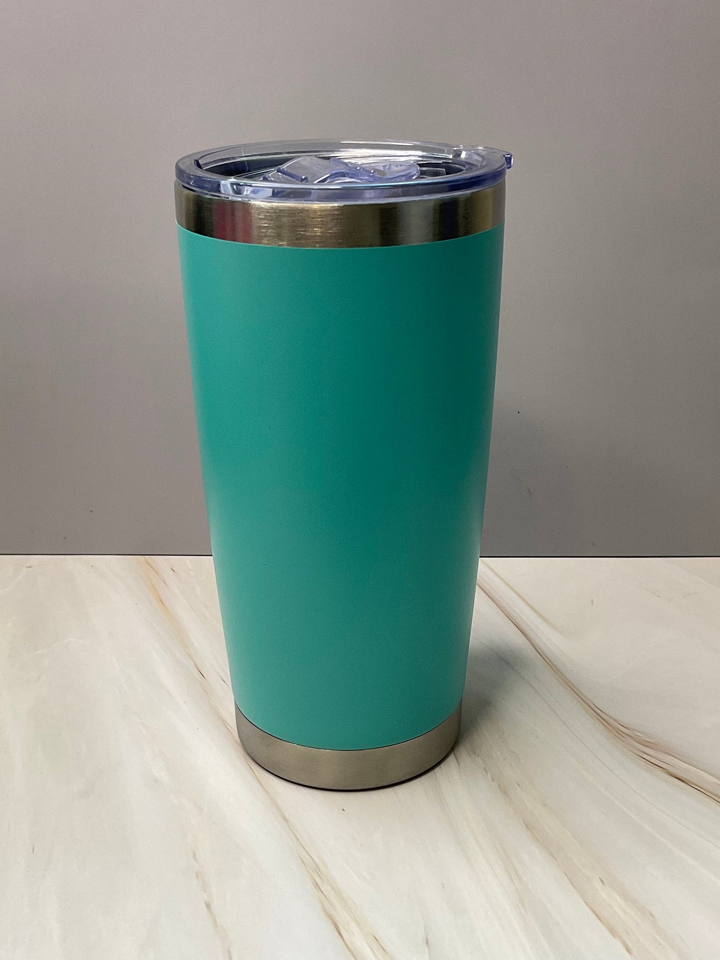 Teal Teddy Bear Tumbler: 20 oz Stainless Steel Insulated Travel Mug