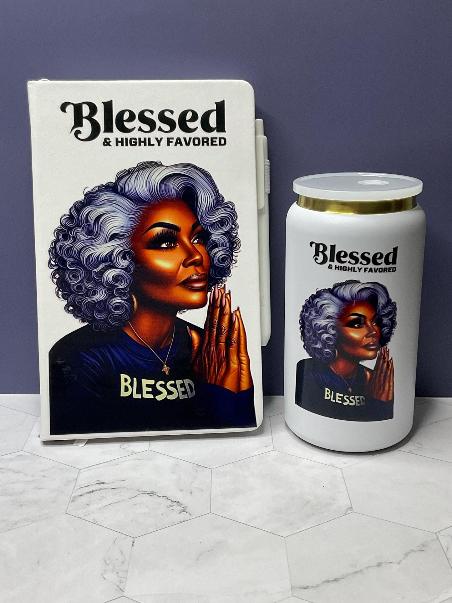 Blessed Woman Stainless Steel Tumbler: 16 oz Insulated Travel Mug