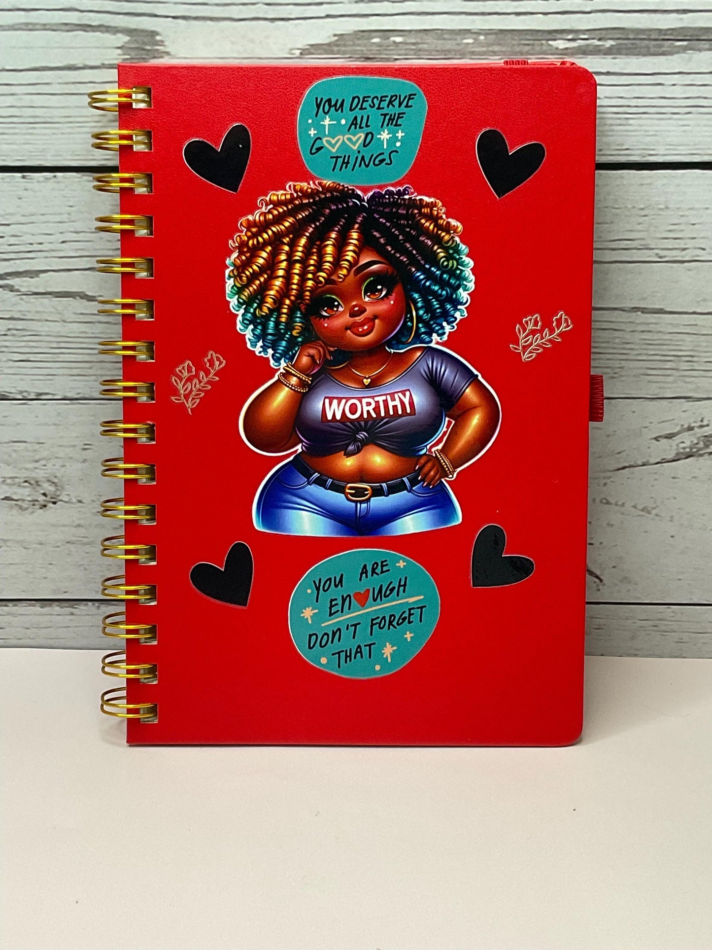 WORTHY Affirmation Journal: Daily Mindfulness, Hard Cover