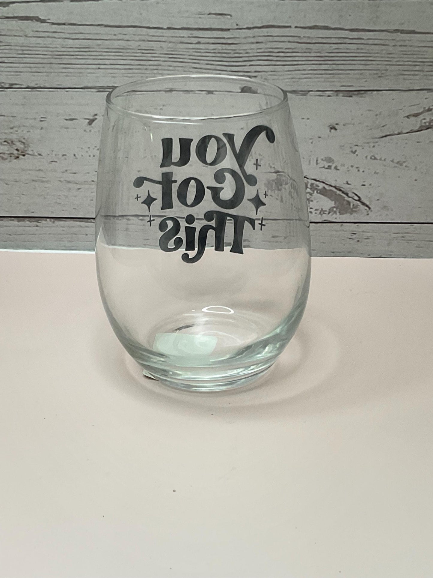 Inspirational Wine Glass: Positivity Gift (16 oz)