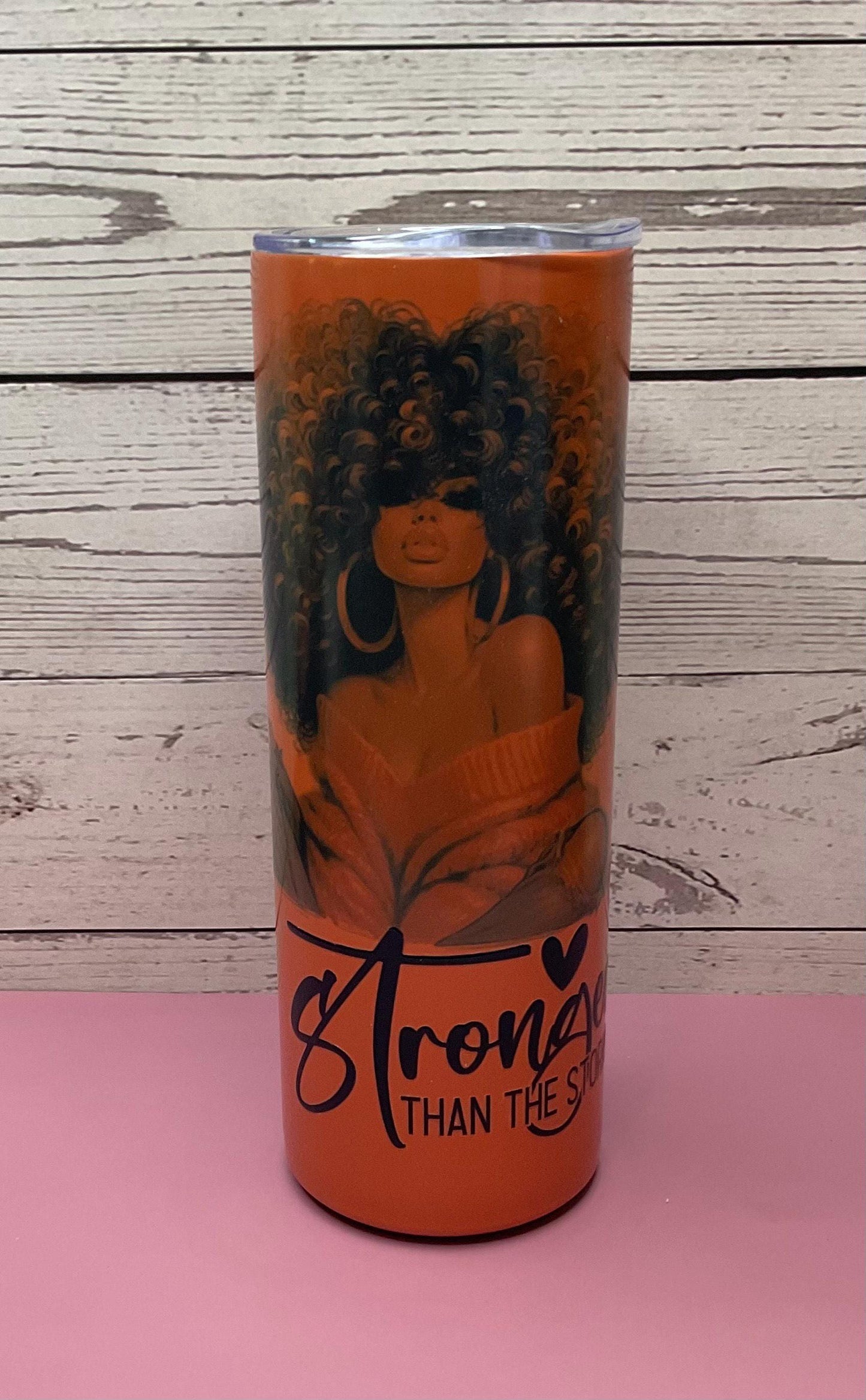 Affirmation Tumbler: Orange 20 oz Insulated Travel Mug
