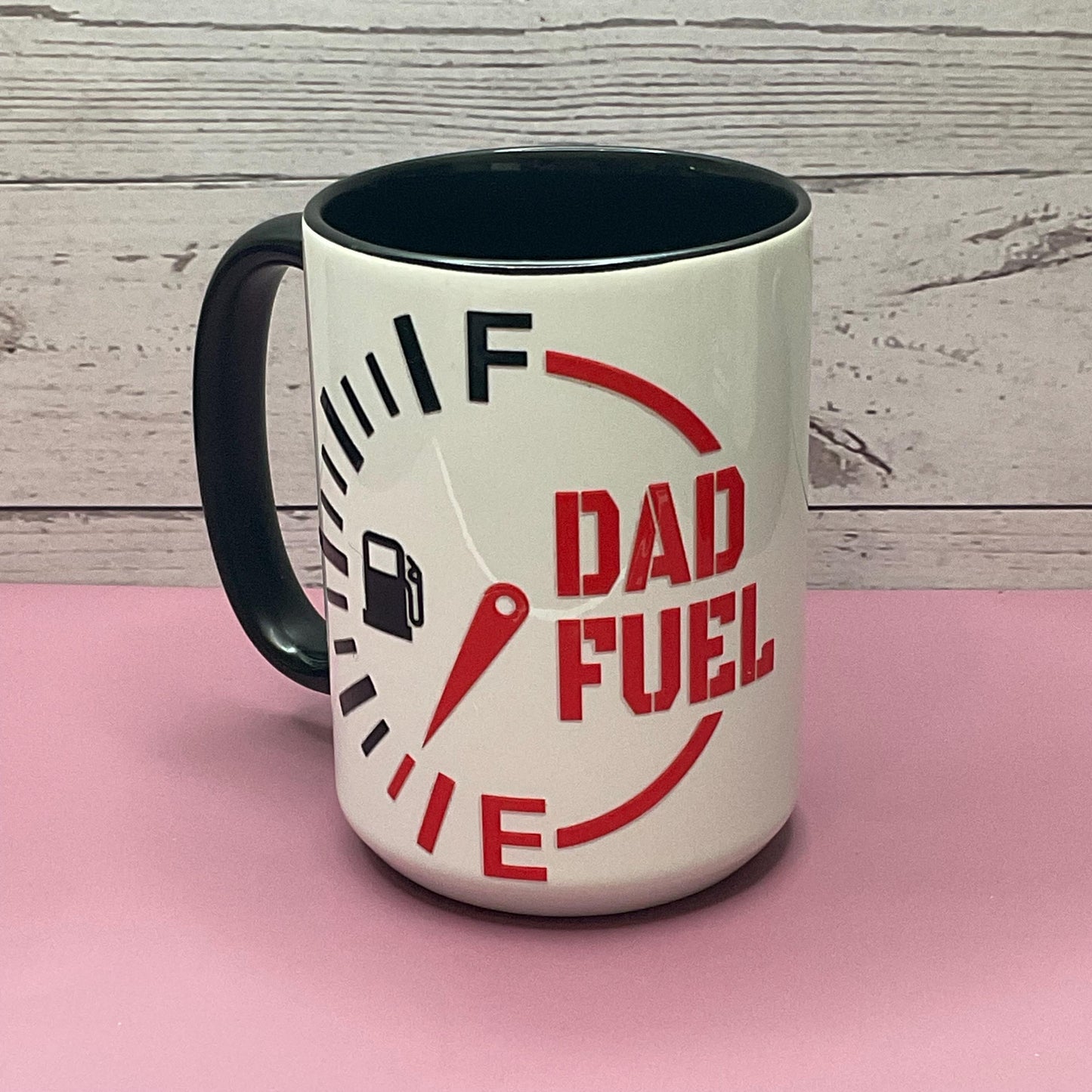 DAD Black and White 2-Tone Coffee Mug 15 oz, Perfect for Father's Day