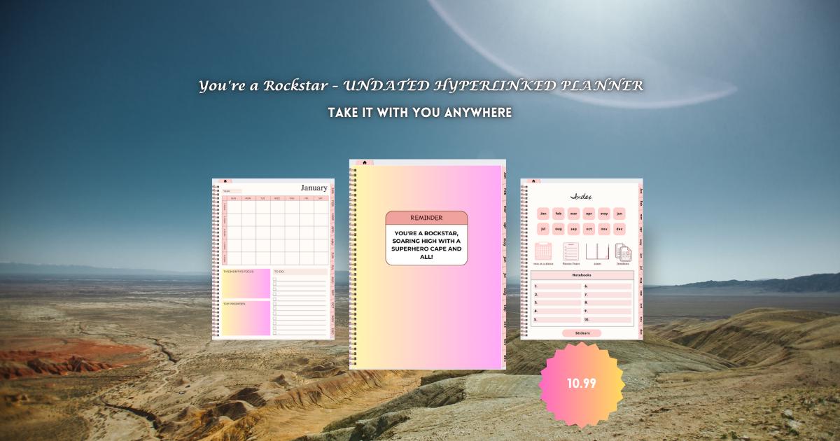 Colorful Digital Undated Planner: On-the-Go Organization