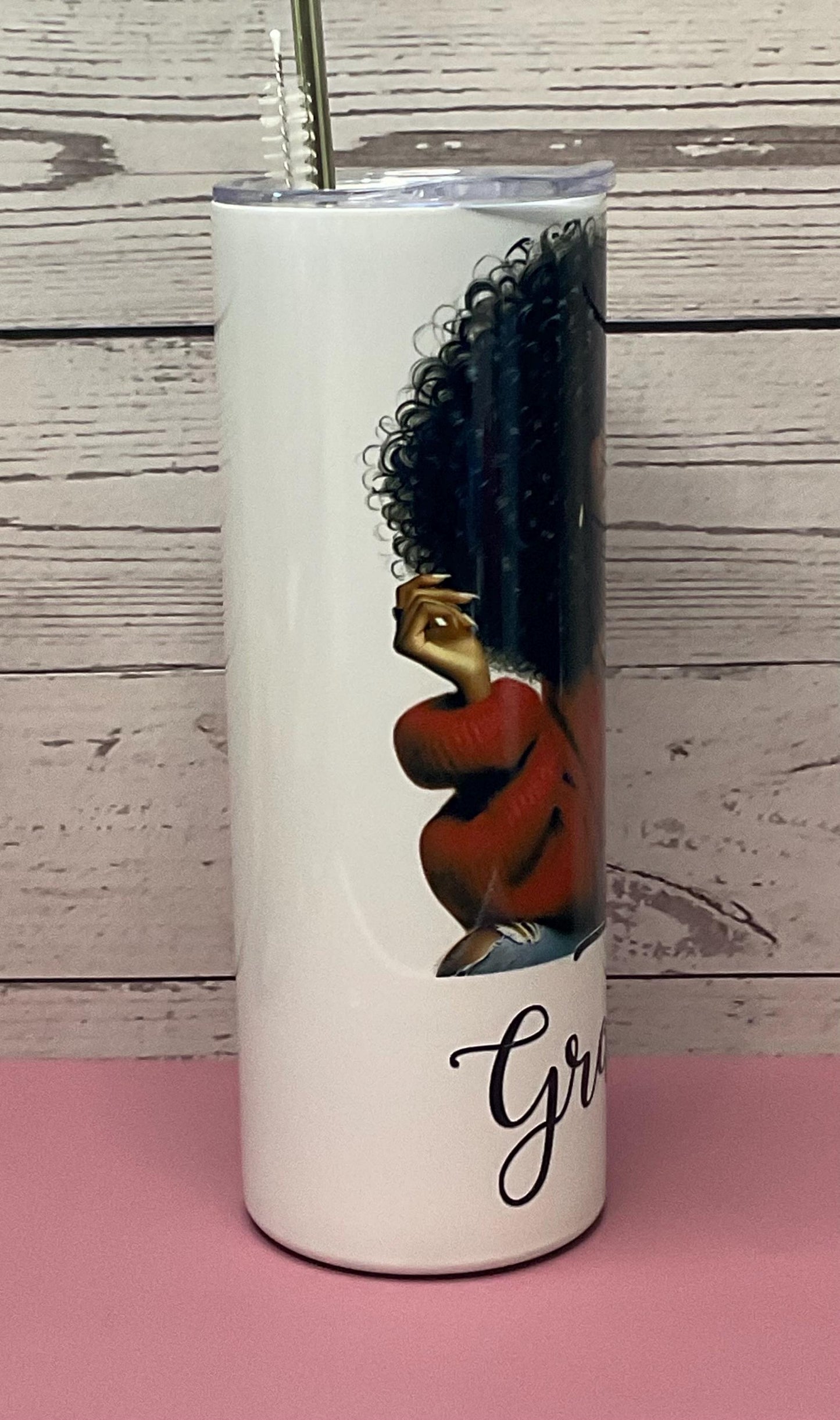 Grateful 20 oz Tumbler with Insulated Lid: Gift for Niece, Daughter, Friend