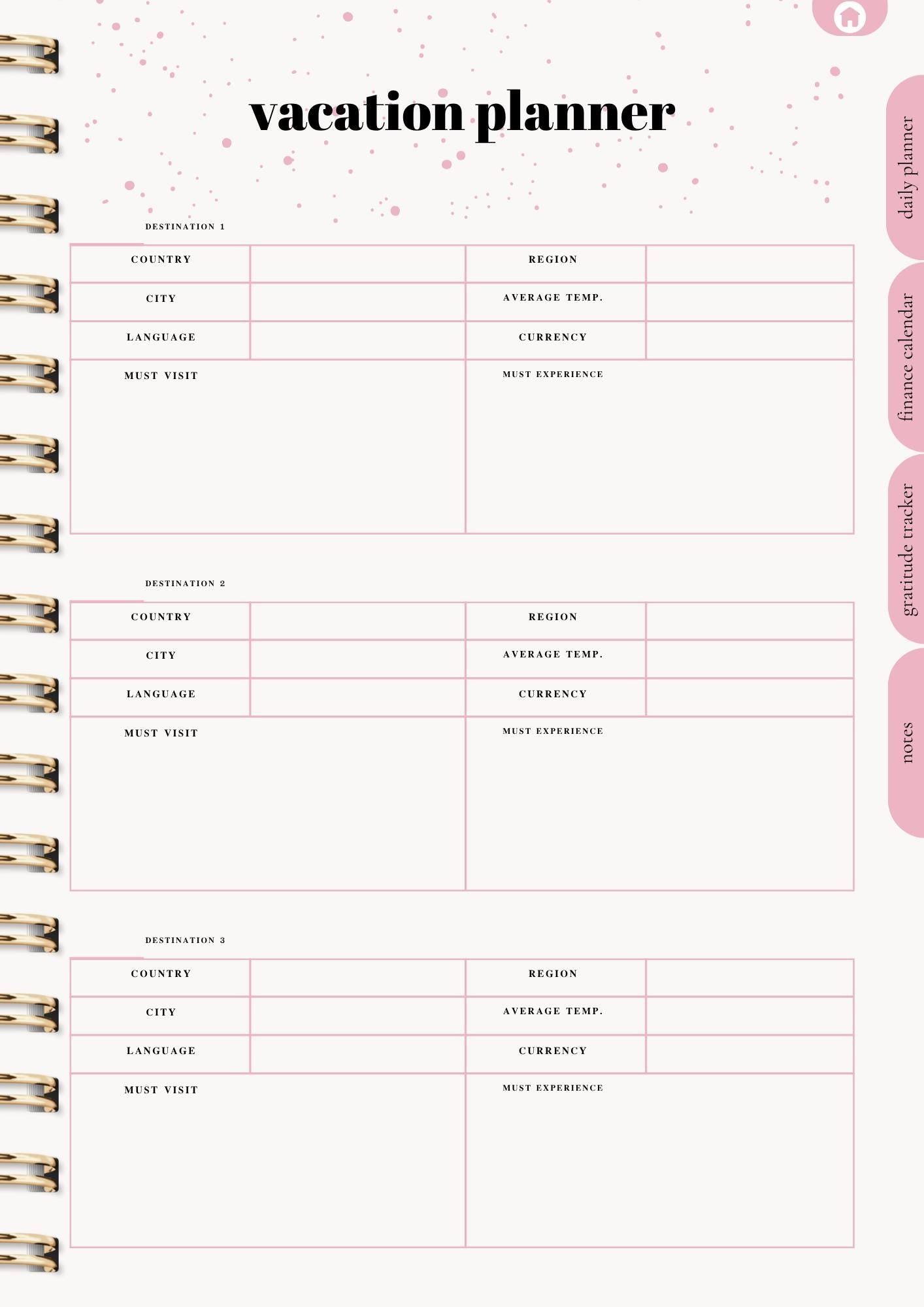 Digital Planner for Women: Productivity & Self-Care Organizer (80+ Pages)