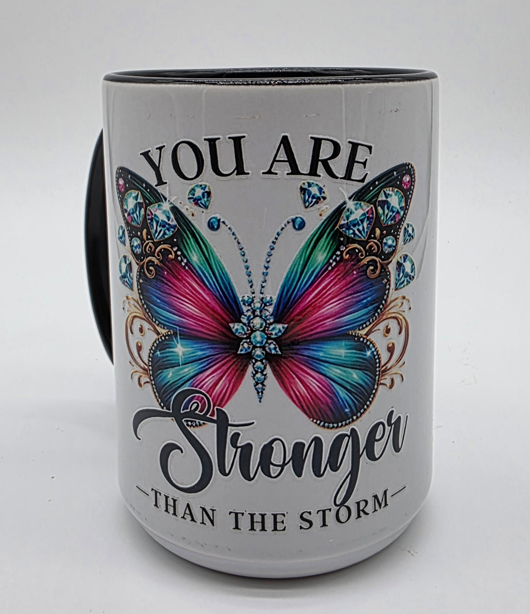 You Are Stronger Than the Storm Gift Set – 15 oz Mug &amp; Inspirational Journal with Pen