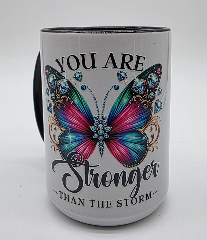 You Are Stronger Than the Storm Gift Set – 15 oz Mug &amp; Inspirational Journal with Pen