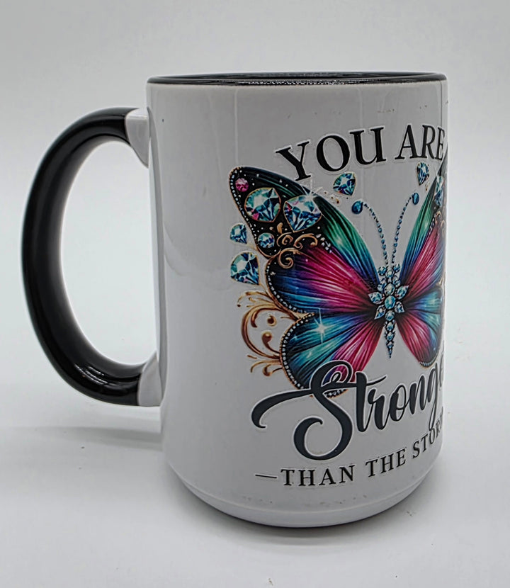 You Are Stronger Than the Storm Gift Set – 15 oz Mug &amp; Inspirational Journal with Pen