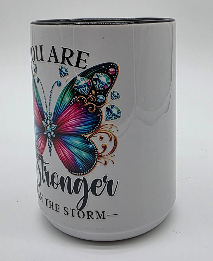 You Are Stronger Than the Storm Gift Set – 15 oz Mug &amp; Inspirational Journal with Pen