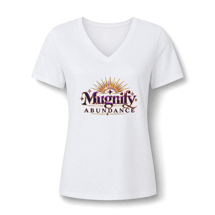 Magnify Abundance V-Neck Tee — Inspirational Women’s Graphic Shirt