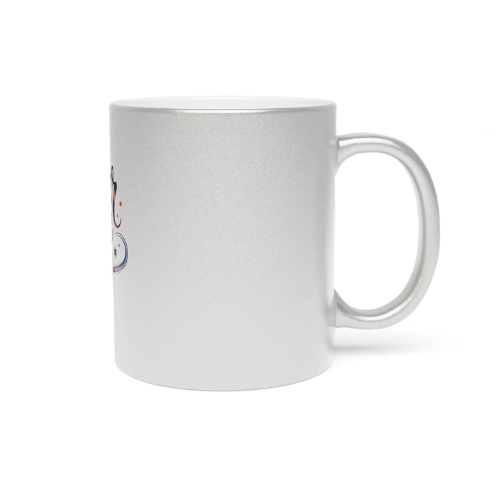 Metallic Gold/Silver Encouragement Mug — 11oz Hand-Lettered Pep Talk
