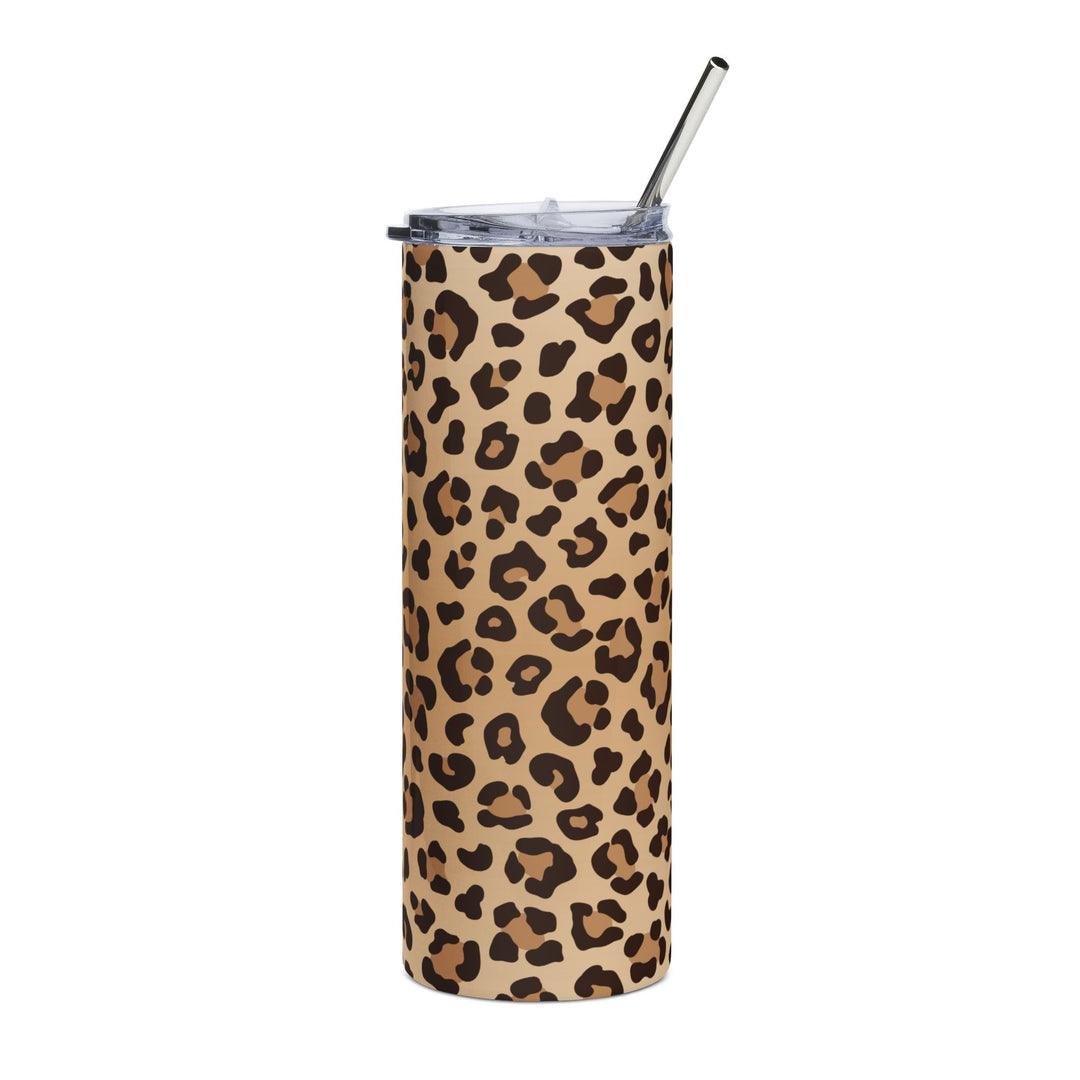 Leopard Print 20oz Stainless Steel Tumbler – Slim Insulated Travel Cup