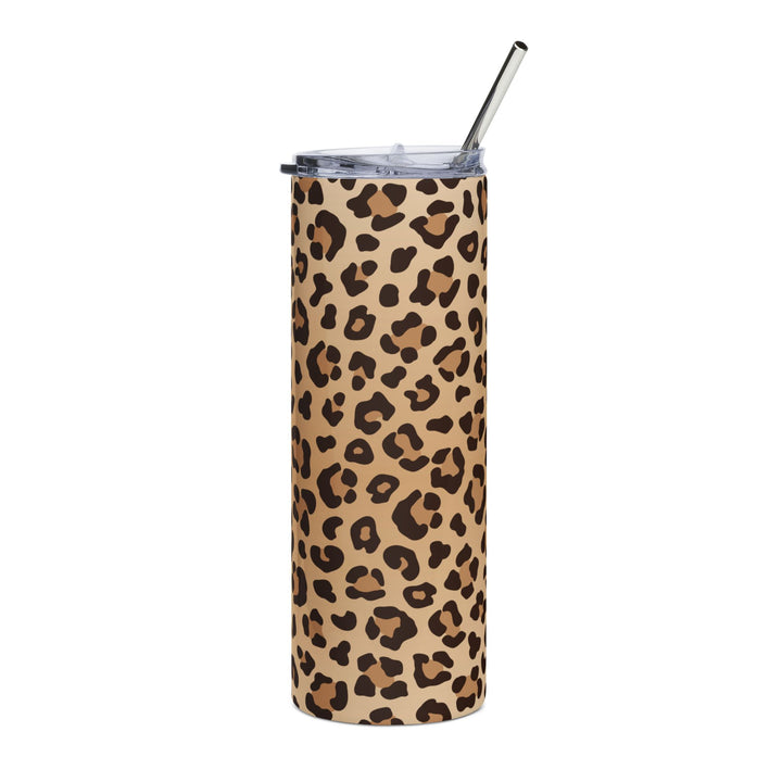 Leopard Print 20oz Stainless Steel Tumbler – Slim Insulated Travel Cup