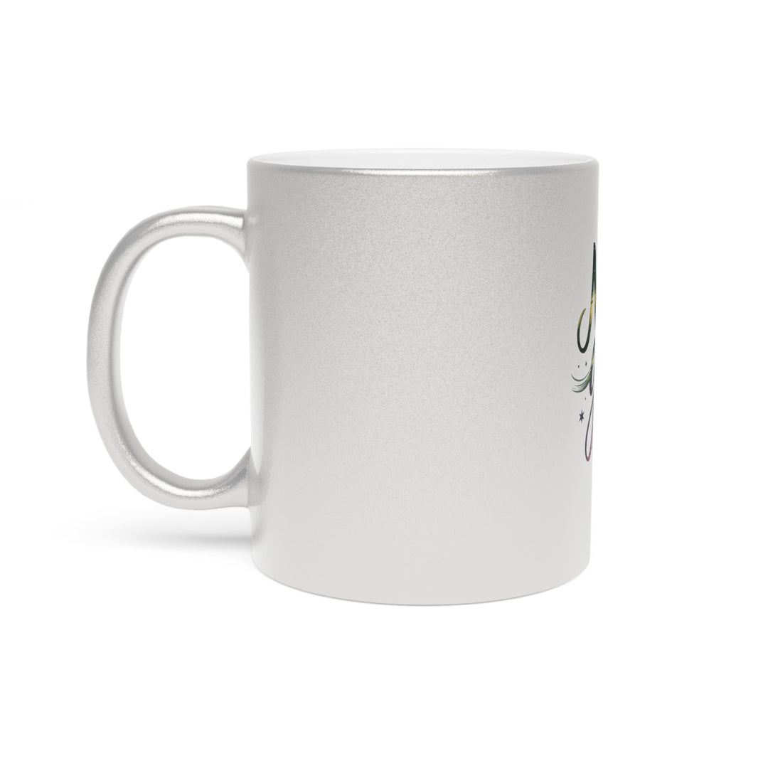 Metallic Gold/Silver Encouragement Mug — 11oz Hand-Lettered Pep Talk