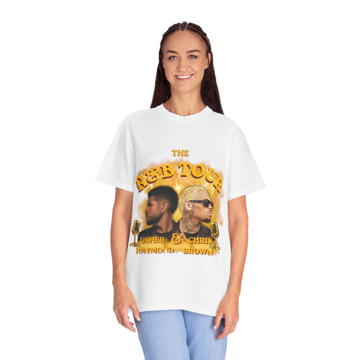 R&amp;B Tour Inspired Graphic T-Shirt | Usher Raymond &amp; Chris Brown Fan Tee