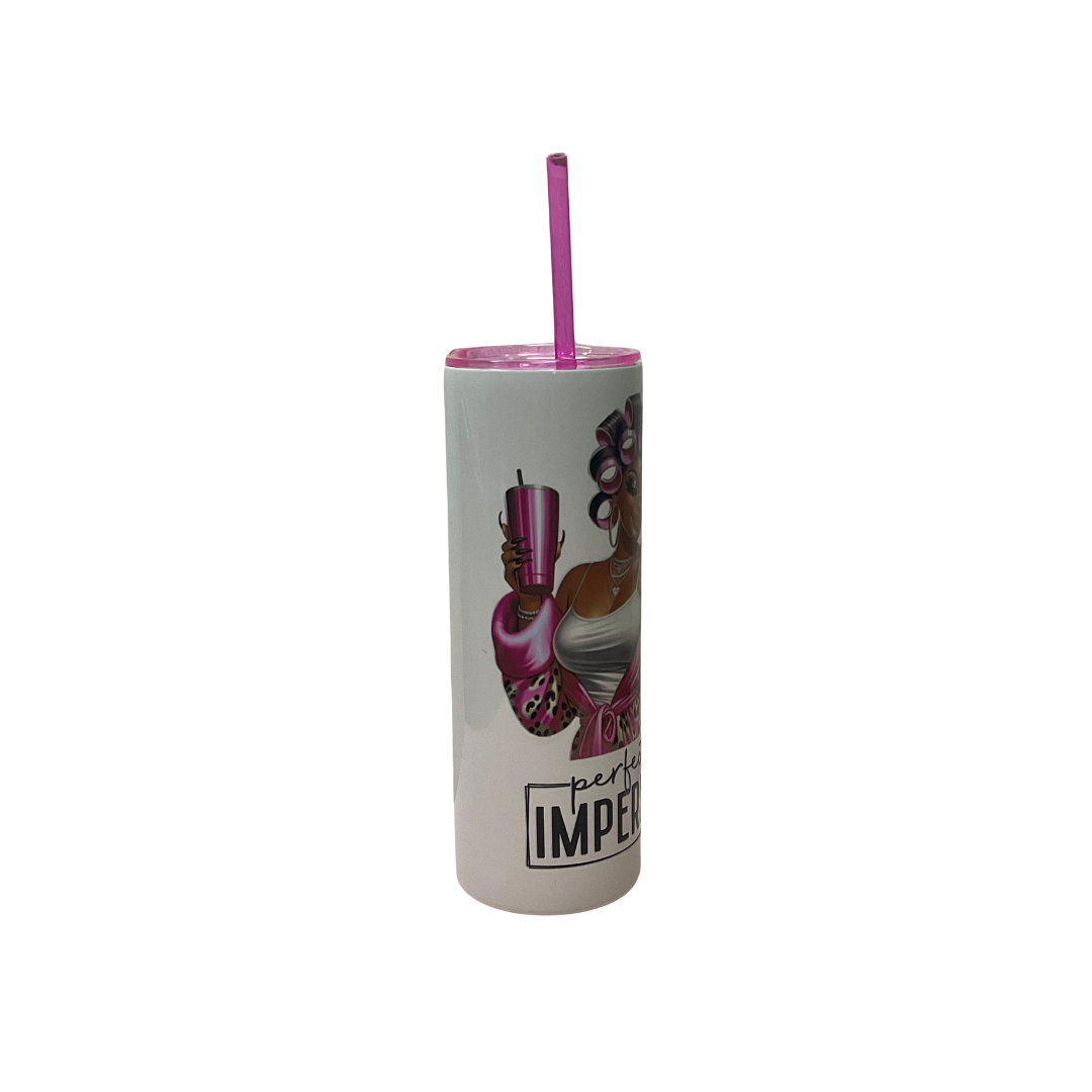 "Perfectly Imperfect” 20oz Tumbler – Self-Love &amp; Confidence Cup