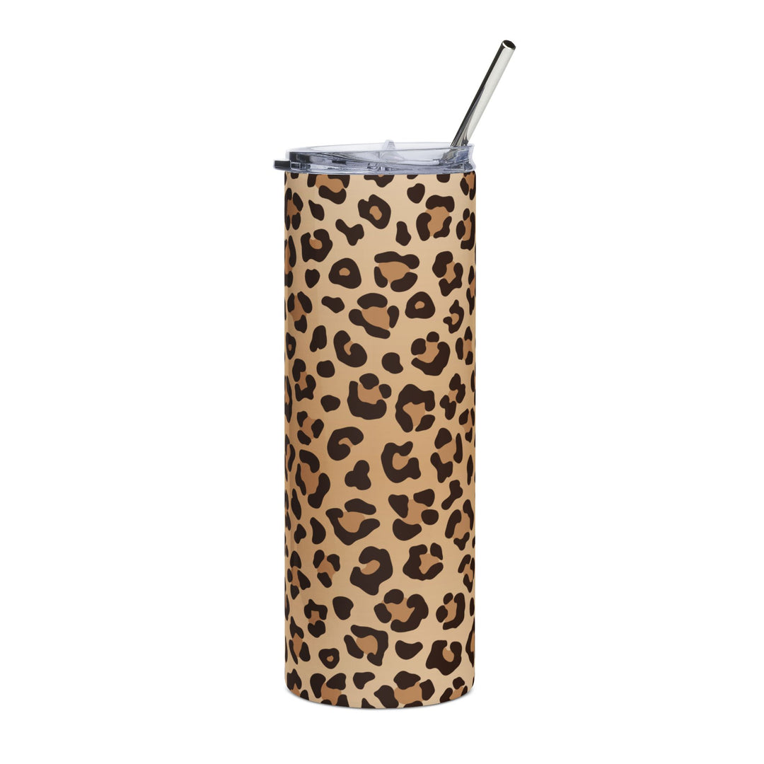 Leopard Print 20oz Stainless Steel Tumbler – Slim Insulated Travel Cup