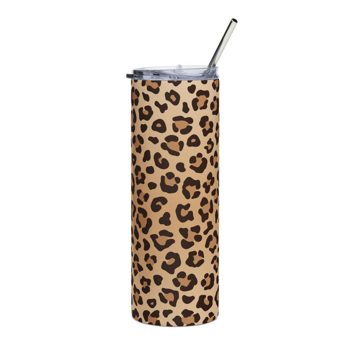 Leopard Print 20oz Stainless Steel Tumbler – Slim Insulated Travel Cup