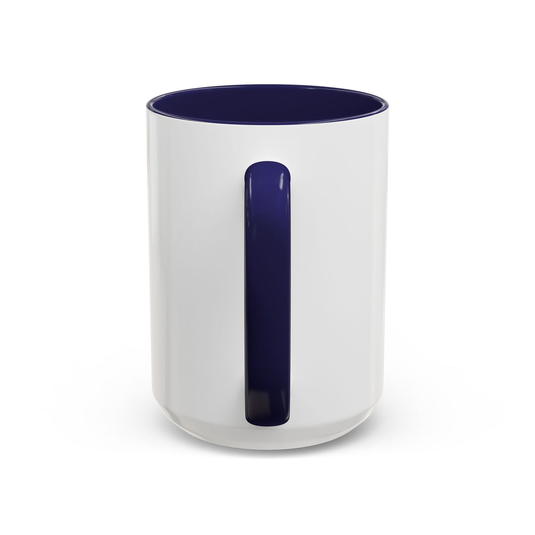 Be Fearless Accent Coffee Mug — Colorful Inspirational Ceramic Mug (11/15oz)
