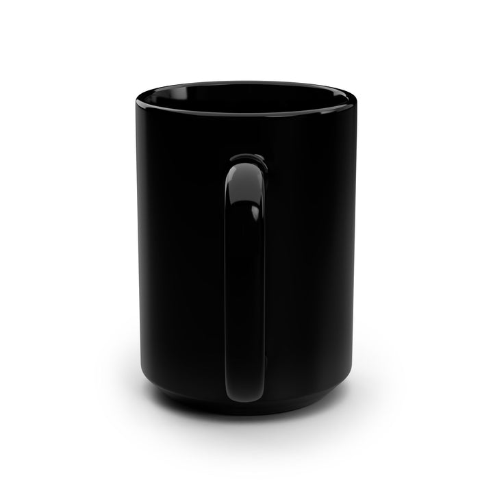 15oz Black Mug — Inspirational Butterfly Affirmation Coffee Cup (I Am... Words of Empowerment)