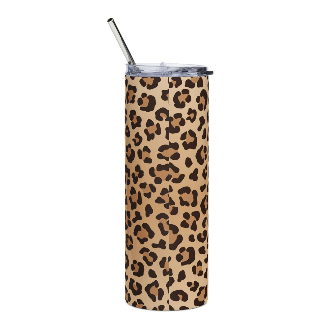 Leopard Print 20oz Stainless Steel Tumbler – Slim Insulated Travel Cup