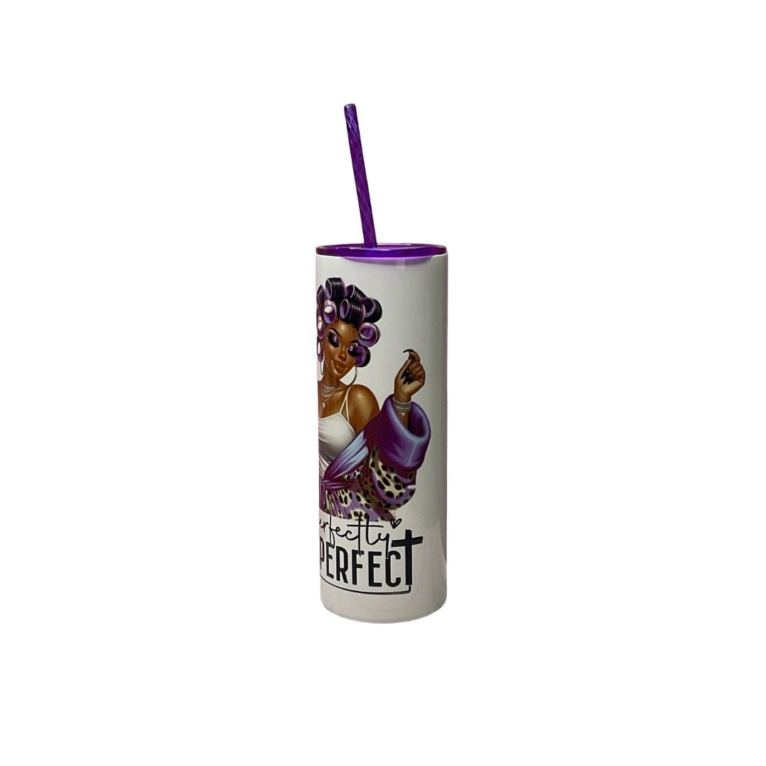 "Perfectly Imperfect” 20oz Tumbler – Self-Love & Confidence Cup | Mugnify Abundance