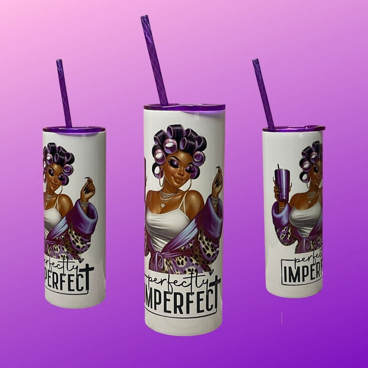 "Perfectly Imperfect” 20oz Tumbler – Self-Love &amp; Confidence Cup