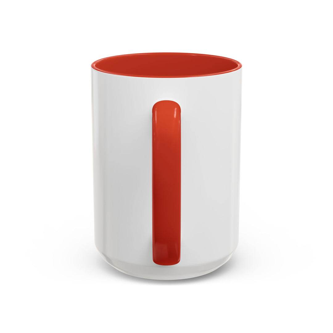Be Fearless Accent Coffee Mug — Colorful Inspirational Ceramic Mug (11/15oz)