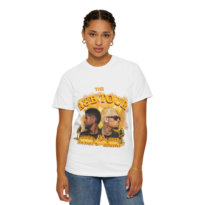 R&amp;B Tour Inspired Graphic T-Shirt | Usher Raymond &amp; Chris Brown Fan Tee