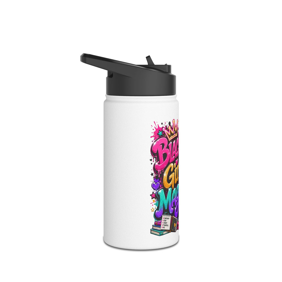 Black Girl Magic Stainless Steel Water Bottle — Empowerment Insulated Bottle