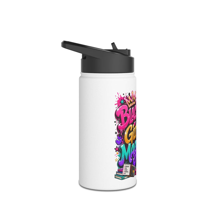 Black Girl Magic Stainless Steel Water Bottle — Empowerment Insulated Bottle
