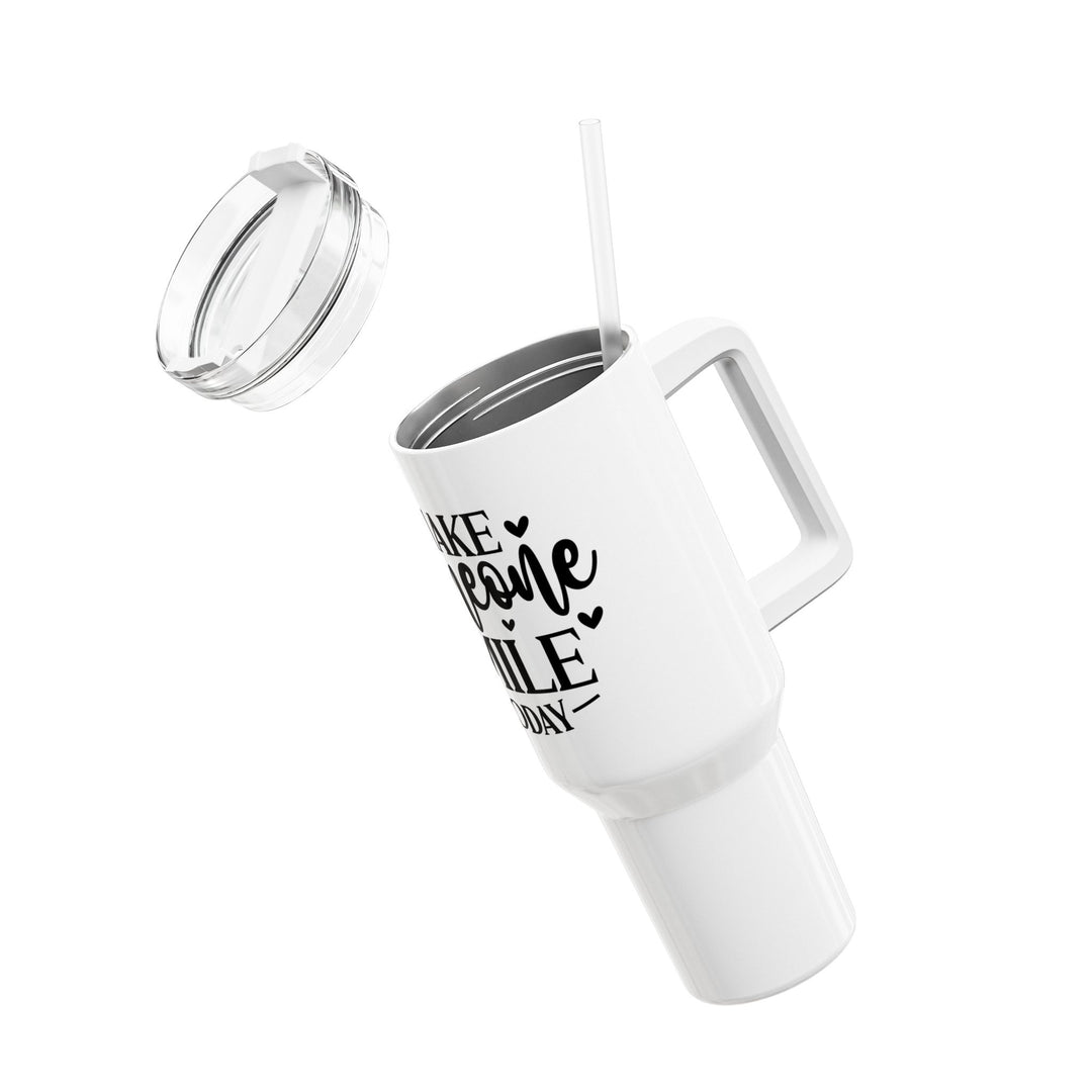 Make Someone Smile Today 40oz Tumbler — Inspirational Travel Mug