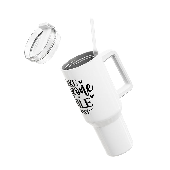 Make Someone Smile Today 40oz Tumbler — Inspirational Travel Mug