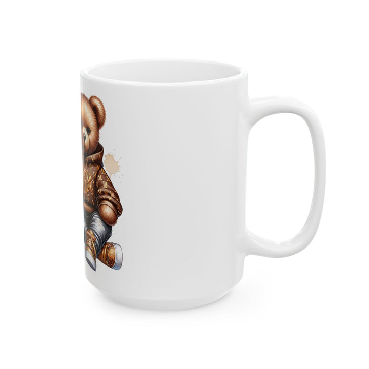 Chic Bear Fashion Ceramic Mug - 15oz