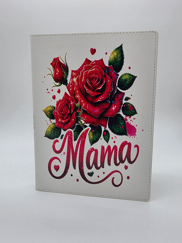 Mother’s Day Gift Bundle for Mom | Mama Mug, Glass Can, Journal &amp; Coaster Set | Self Love Gift Box | Floral Rose Mom Gift | Unique Gift for Her