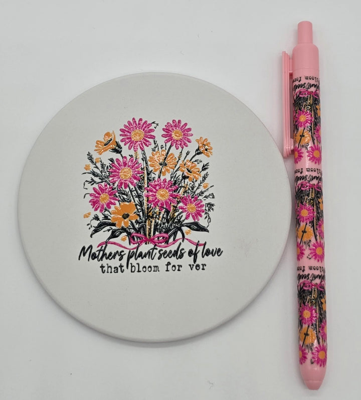 Mother’s Day Gift Bundle for Mom | Mama Mug, Frosted Glass Cup, Journal with Gold Pen &amp; Coaster | Self Care Gift Set for Her | Unique Mom Gift Box