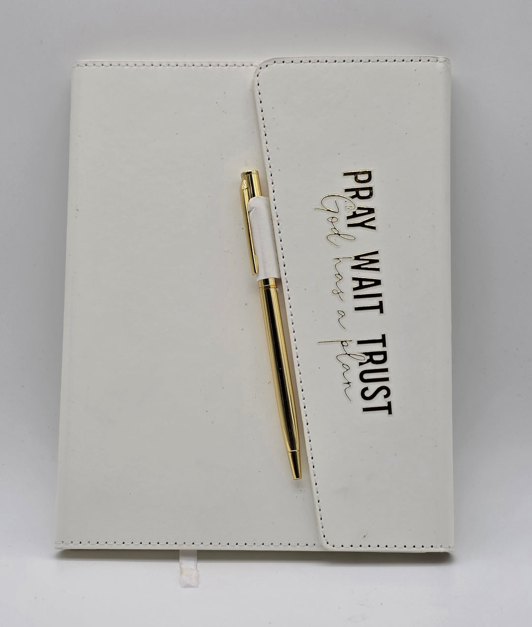Christian Prayer Journal with Gold Pen