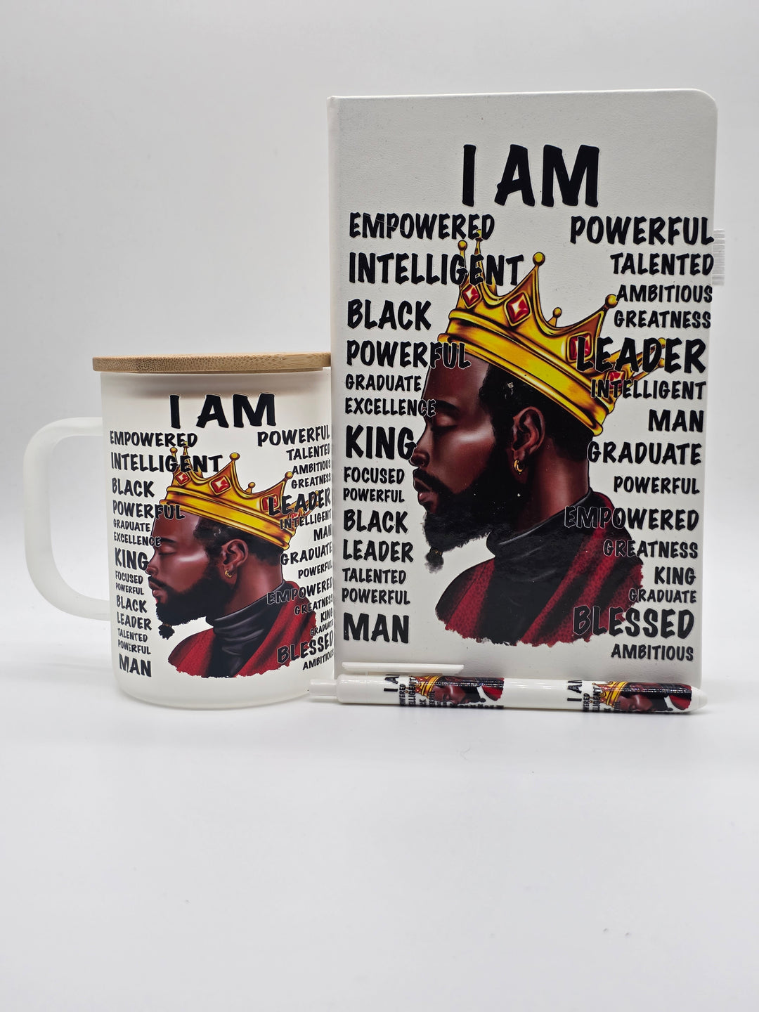 Motivational Gift Set for Men Mug Journal Pen