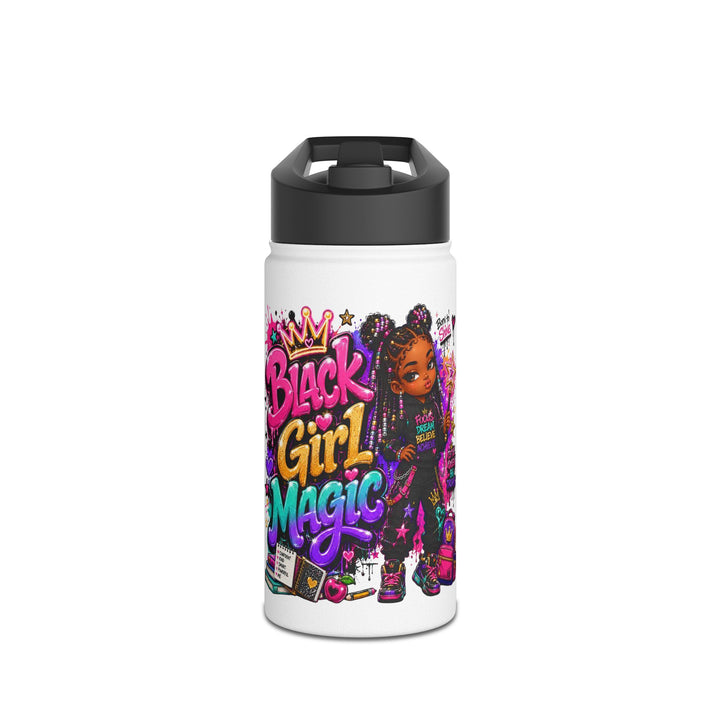Black Girl Magic Stainless Steel Water Bottle — Empowerment Insulated Bottle