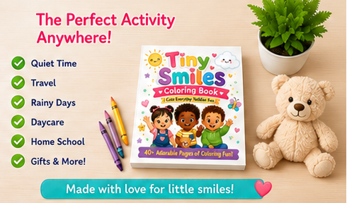 Tiny Smiles Toddler Coloring Book Printable
