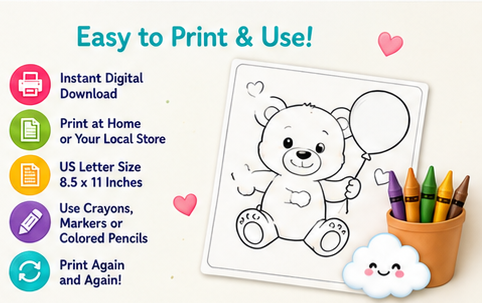 Tiny Smiles Toddler Coloring Book Printable