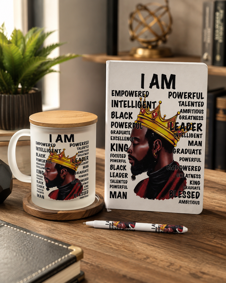 Motivational Gift Set for Men Mug Journal Pen