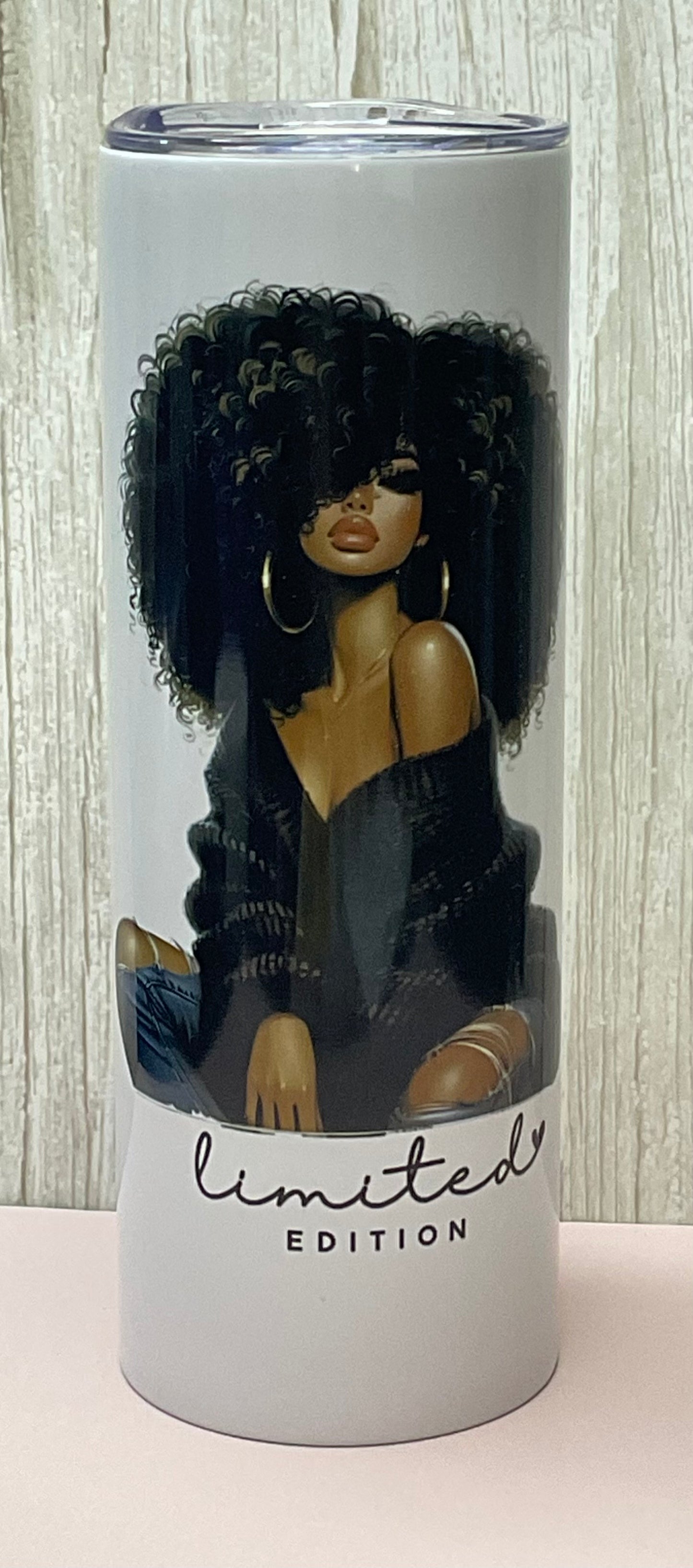 “Limited Edition” 20oz Tumbler – Black Girl Magic | Confidence & Self-Love Cup