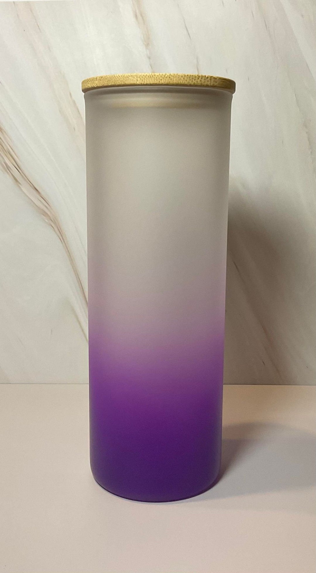 Inspirational Ombre Glass Tumbler: Be Stronger Than Your Excuses
