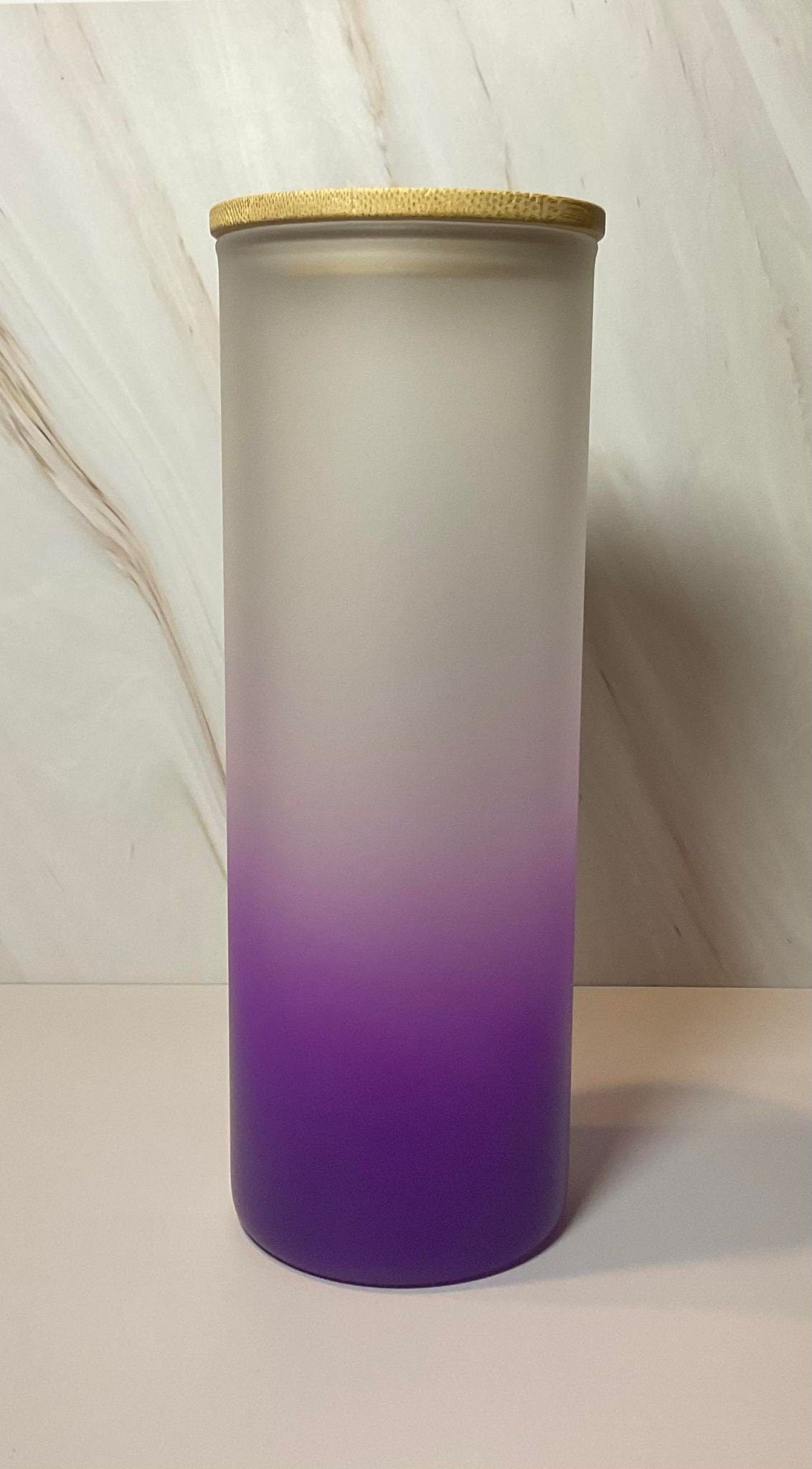 Inspirational Ombre Glass Tumbler: Be Stronger Than Your Excuses